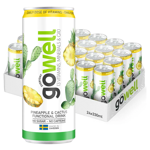 Gowell Ananas/Kaktus 33cl x 24st