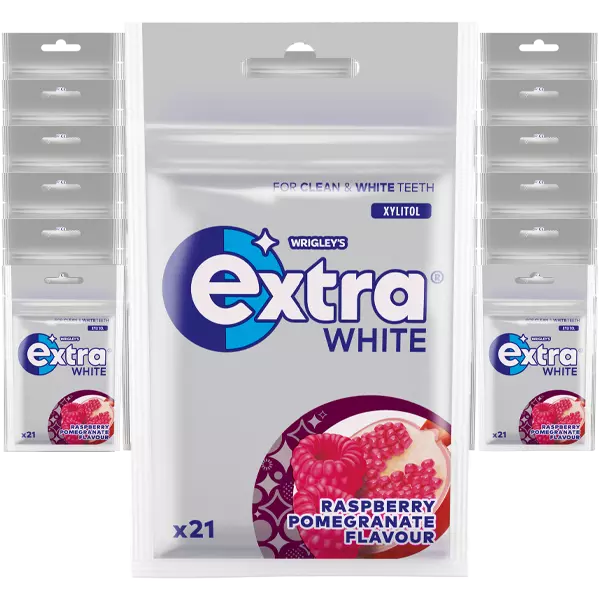 Extra White Raspberry Granatäpple 30st