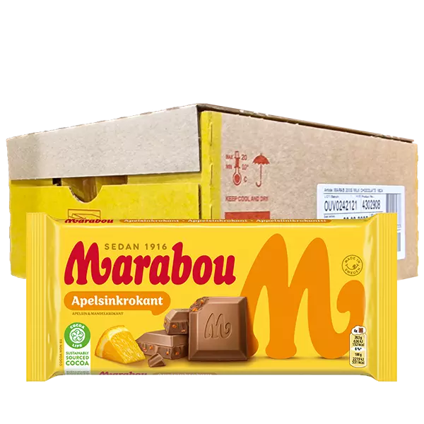 Marabou Apelsinkrokant 160g x15st