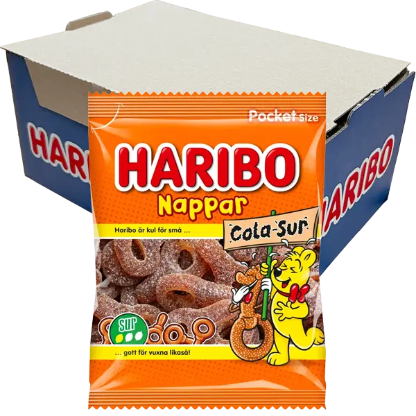 Haribo Sura Colanappar 70g x 22st