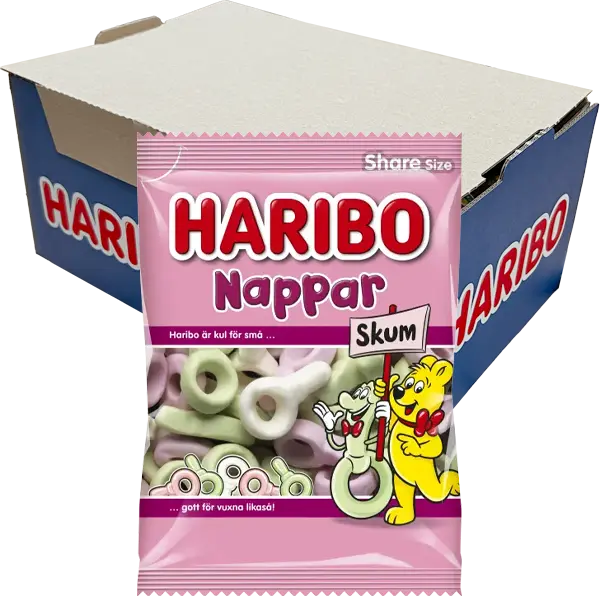 Haribo Nappar Skum 120g x 12st