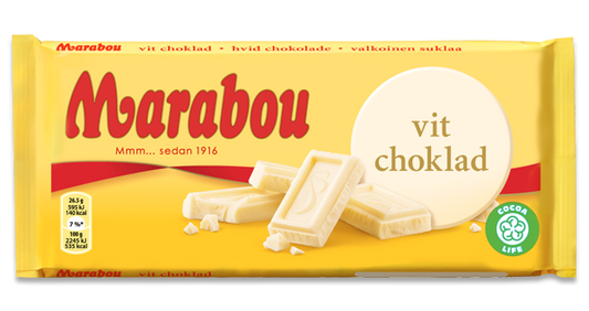 Marabou Vit Choklad 180g