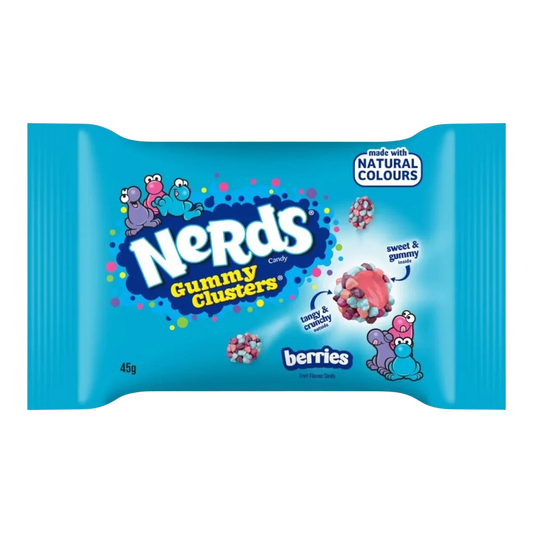 NERDS GUMMY CLUSTERS MED BÆR 85G