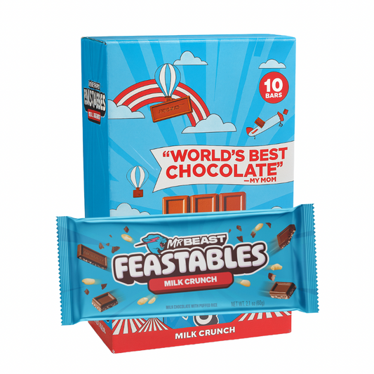 Mr Beast Feastables V2 Milk Crunch 10st x 60g