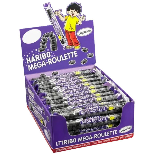 Haribo Mega Roulette Lakrits 40st x 45g