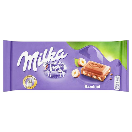 MILKA HAZELNUT 100G
