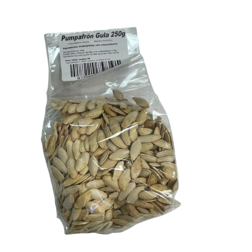 PUMPAFRÖN GULA 250G