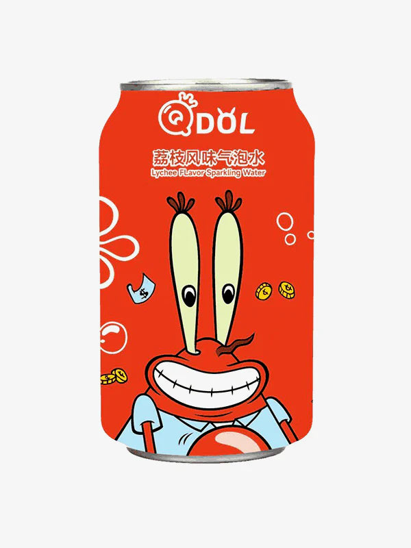 QDol Spongebob Lychee Sparkling Drink 330ml