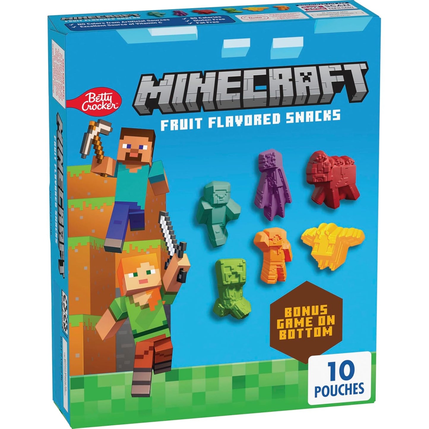 Minecraft Fruit Flavored Snacks 10 x 22g