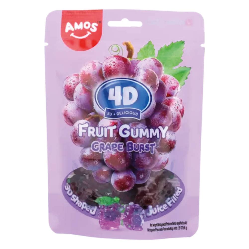 Amos Grape 4D Fruit Gummy 65g
