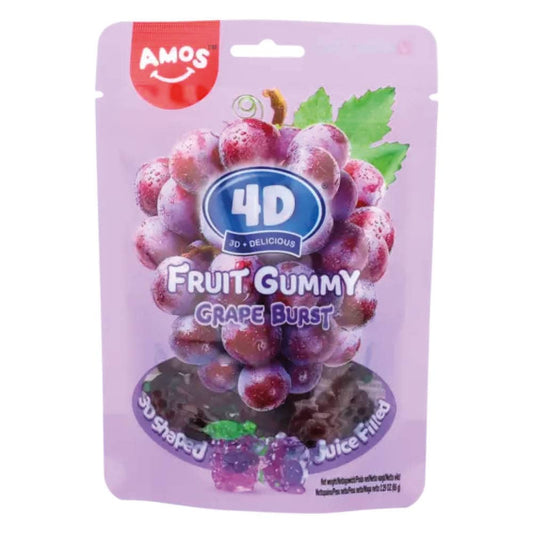 Amos Grape 4D Fruit Gummy 65g