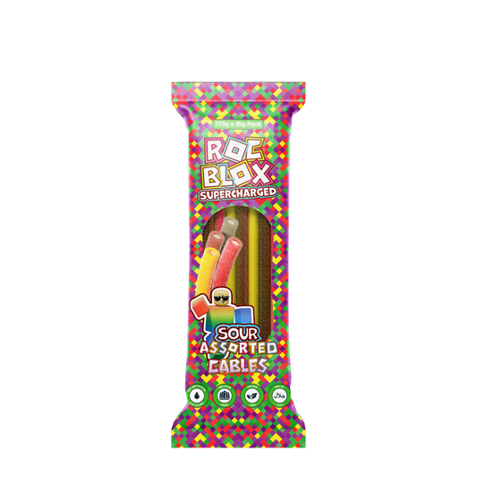 Amos 4D Fruktgummi Fersken Burst 65g
