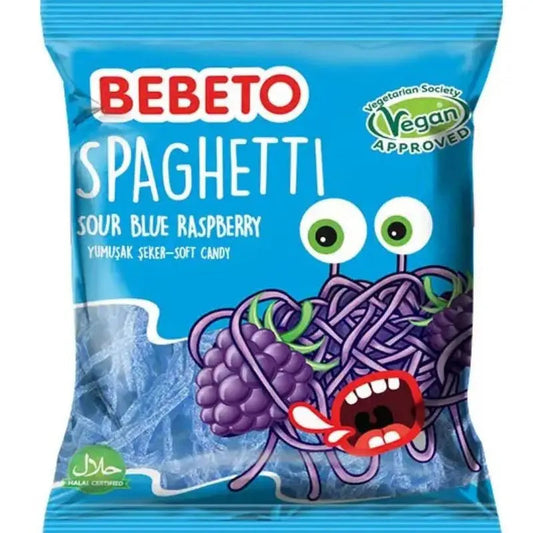 BEBETO Spagetti Sour Blue Raspberr 80g