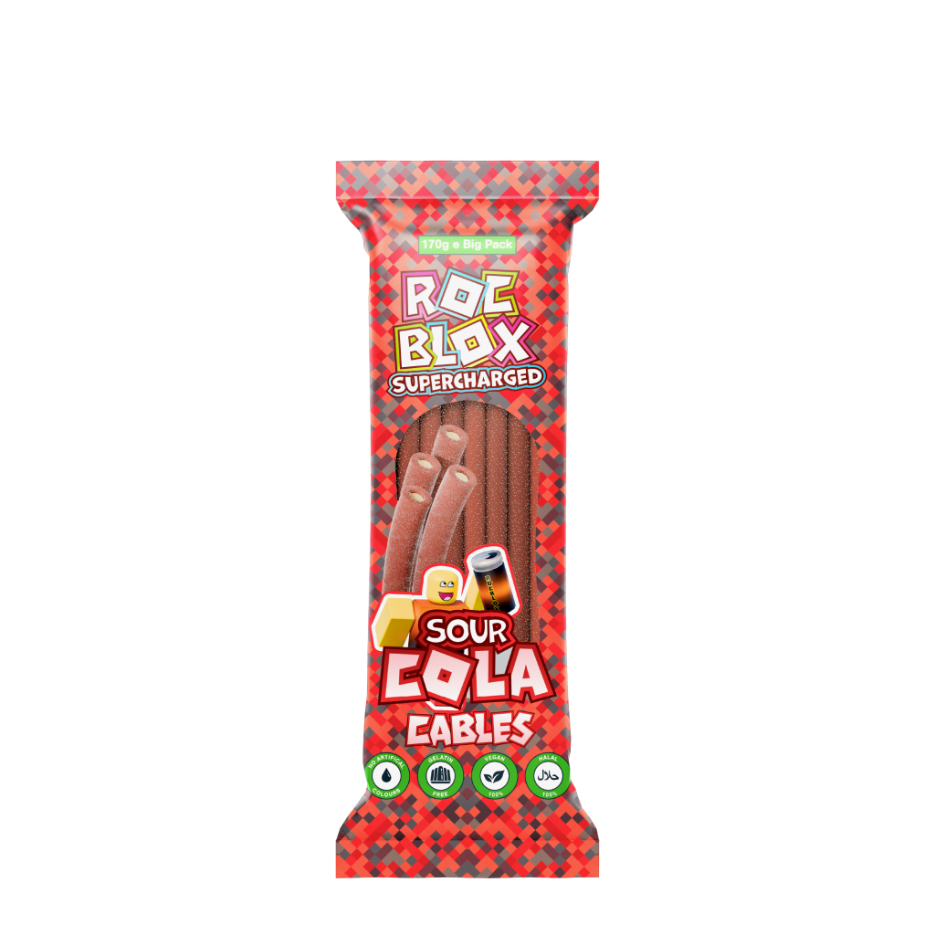 Amos 4D Fruktgummi Fersken Burst 65g