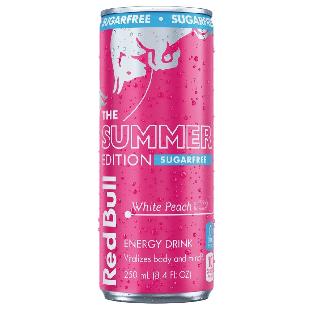 Red Bull Energy Summer White Peach Sugar Free 25cl