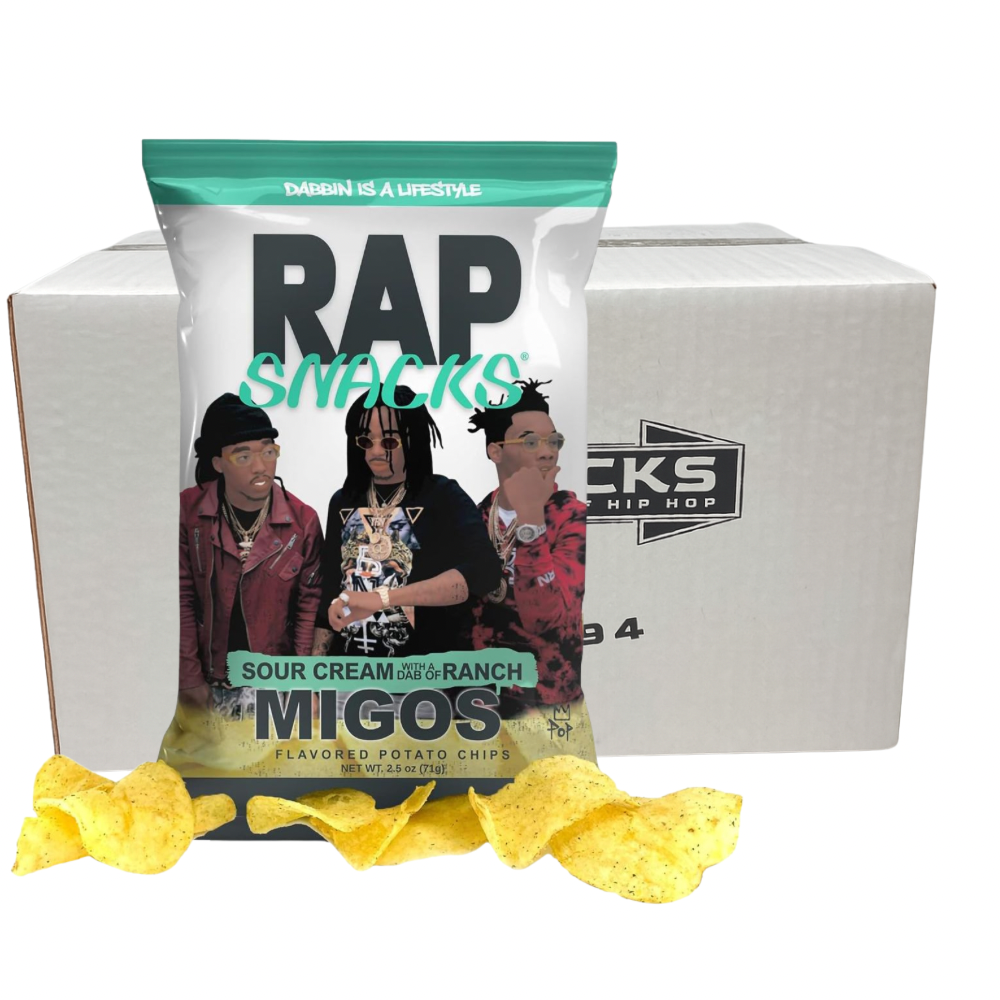 RAP Snacks Migos Sour Cream With A Dab Of Ranch 12st x 71g