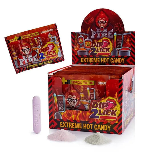 Dr. Fire Dip 2 Lick Extreme Hot Candy 18g