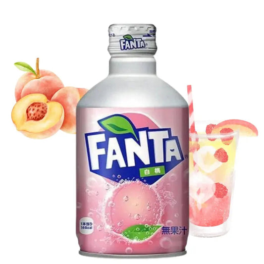 Fanta Peach Bottle 300ml Japansk