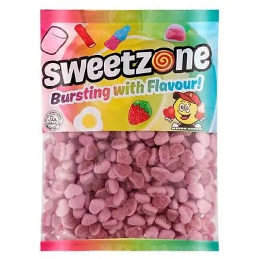 Fizzy Strawberry Hearts 1kg