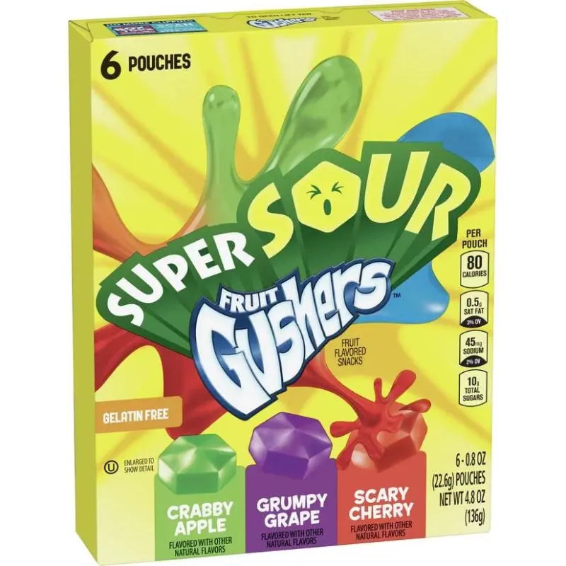 Fruit Gushers Super Sour 138g