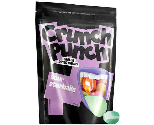 Crunch Punch Freeze-Dried Sour Starballs 100g