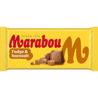 Marabou Fudge & Havssalt 185g 16st