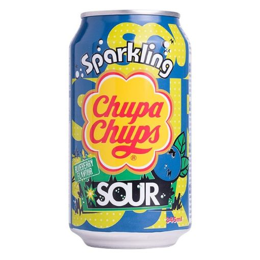 Chupa Chups Soda Sour Blueberry 345ml