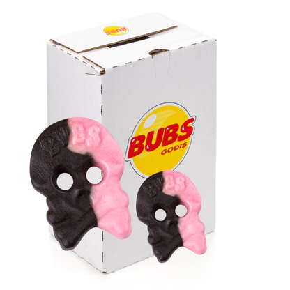 Bubs Hallonlakritsskalle Skum 2.8kg