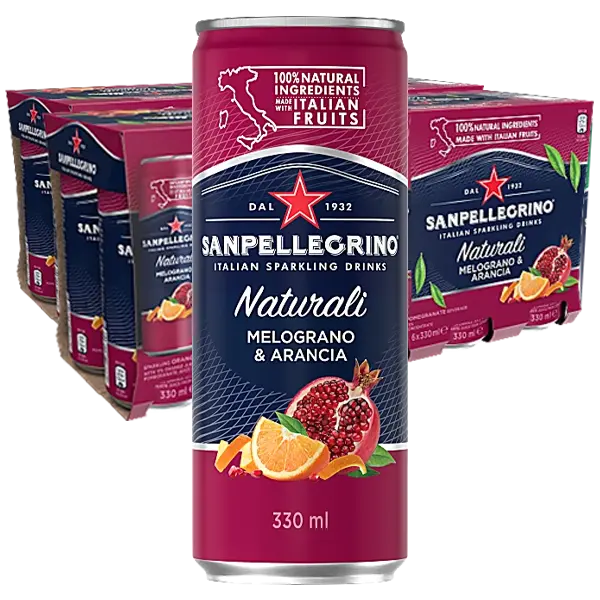 San Pellegrino Melograno Arancia Läsk 33cl x 24pack