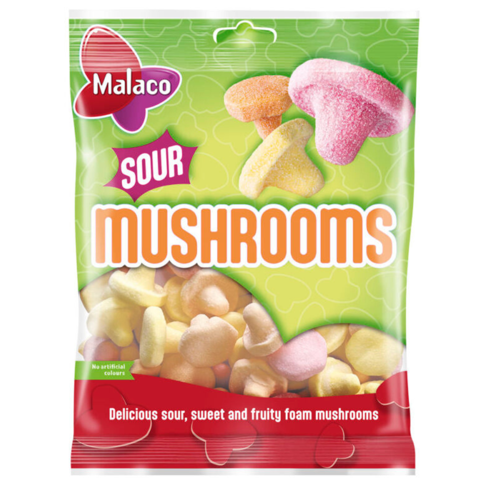 Malaco Sour Mushrooms 100g