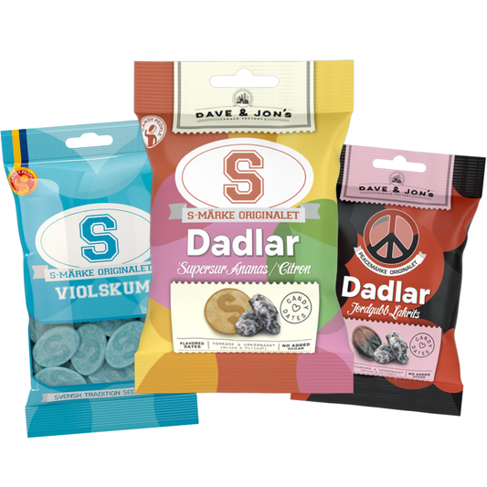 S-märke Mixpack 3st