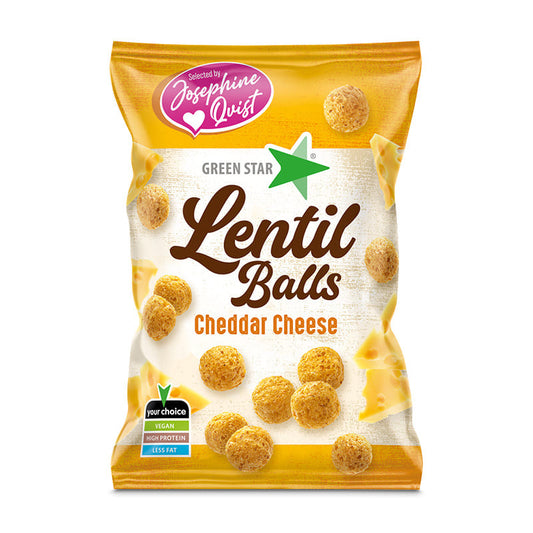 Green Star Lentil Balls Cheddar 100g