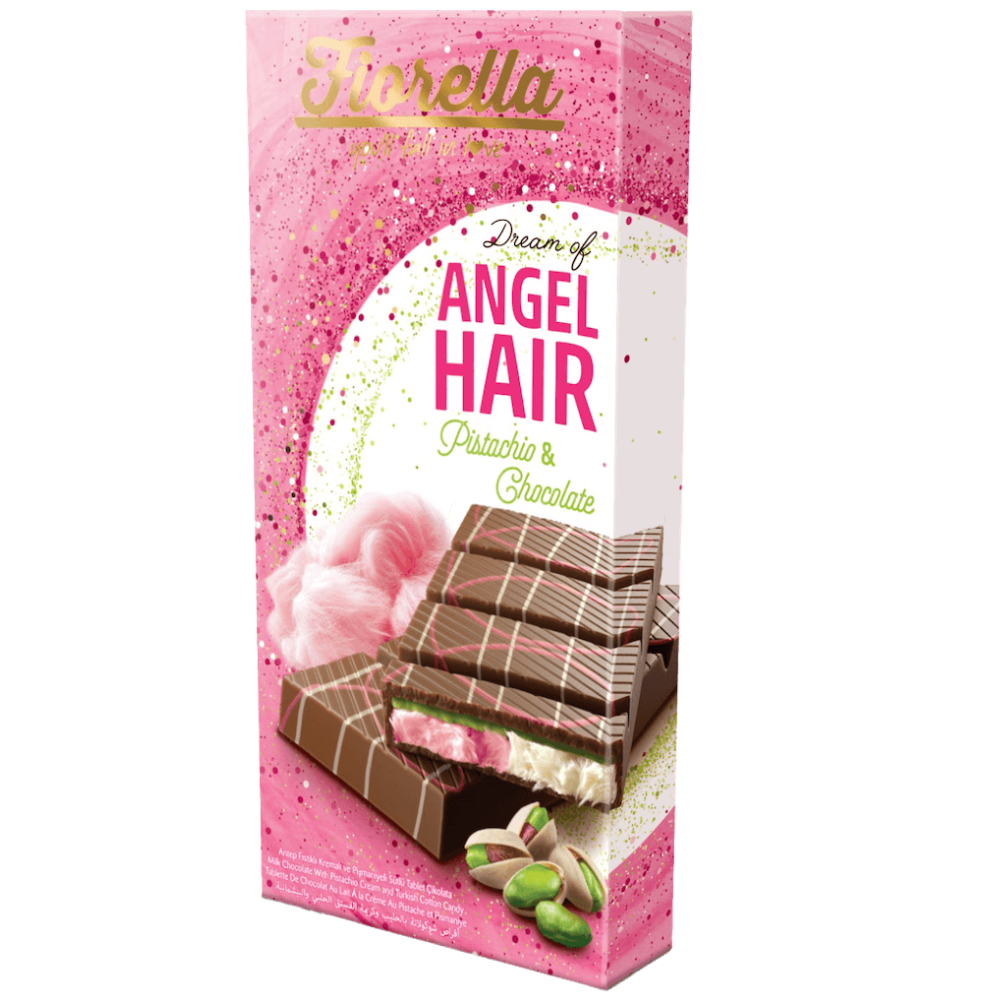 Angel Hair Pistage & Mjölkchoklad 150g