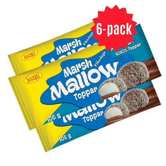 Marshmallow Topp Kokos 106g 6-pack