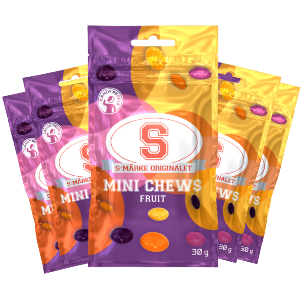 S-Märke Mini Chews Fruit 30g x 5st