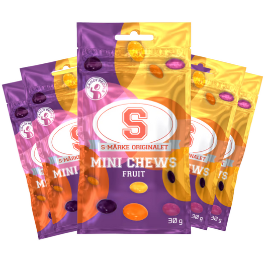 S-Märke Mini Chews Fruit 30g x 5st