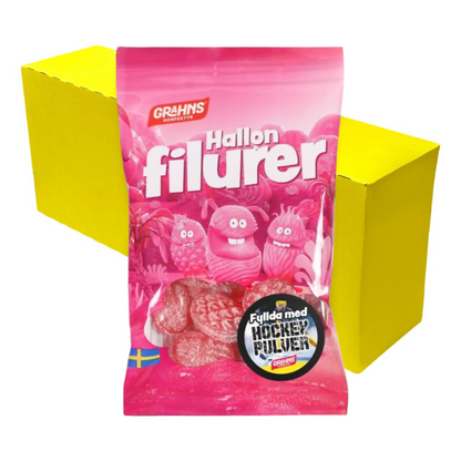 Grahns Hallonfilurer med Pulver Storpack 70g x 20st