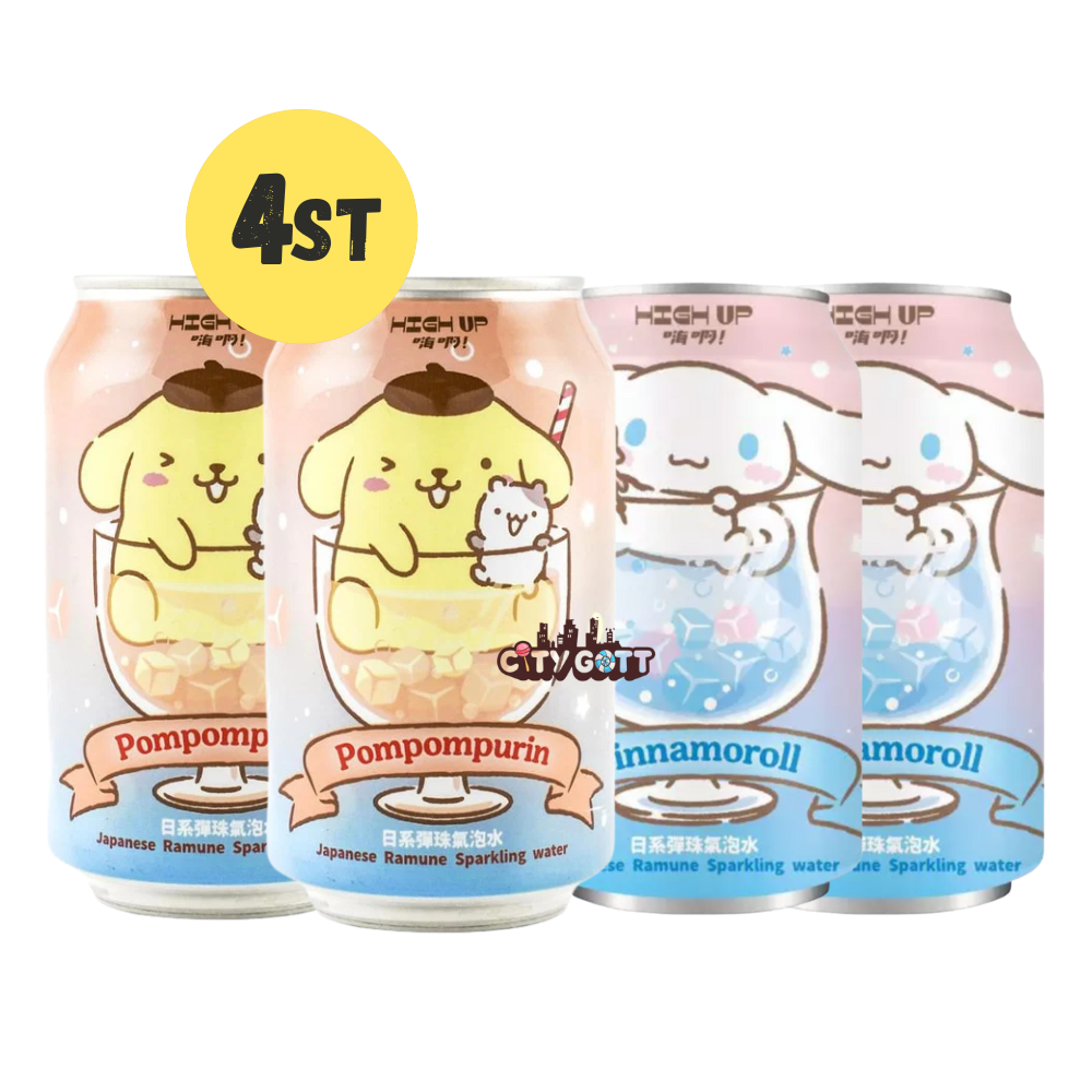 High Up Ramune - Cinnamaroll Pompompurin 4st x 330ml