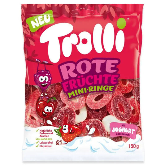 Trolli Röda Fruktmini-ringar 150g