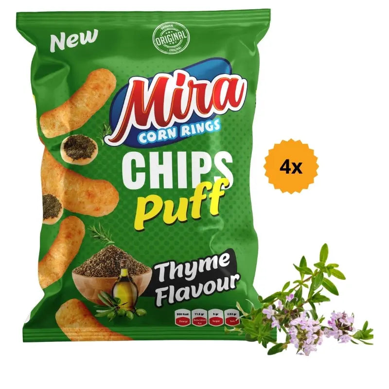 Mira Chips Puff Thyme 4 x 30g