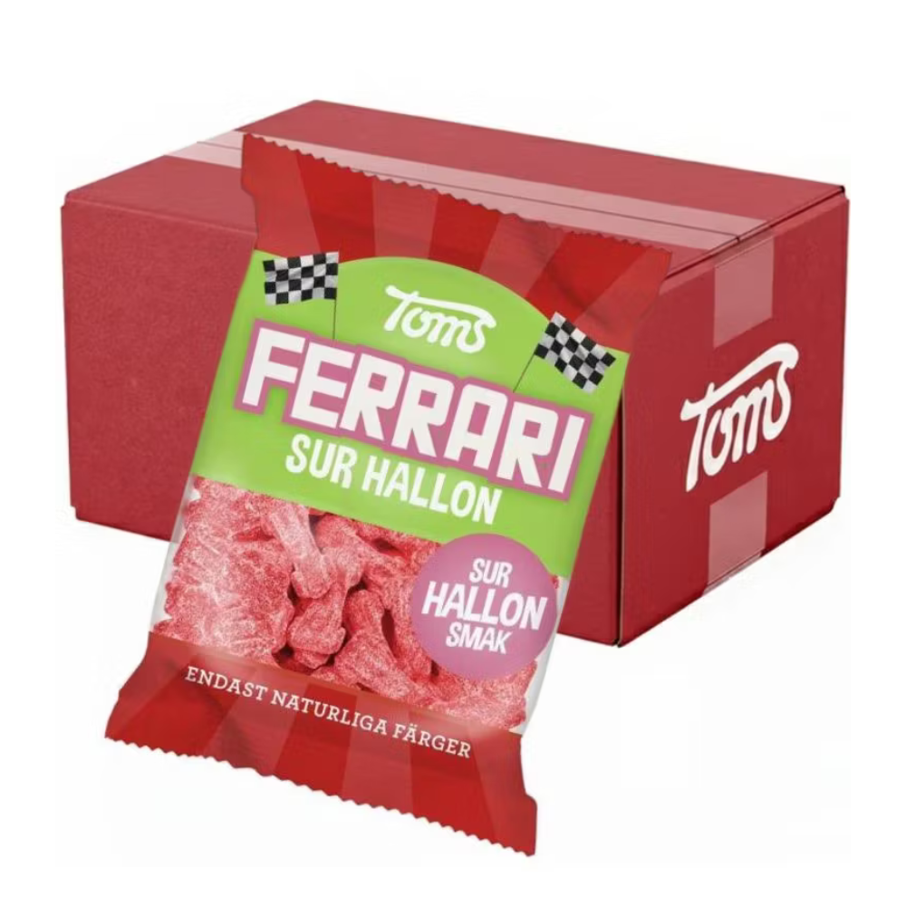 Toms Ferrari Sure Bringebær 120g x 30 stk 