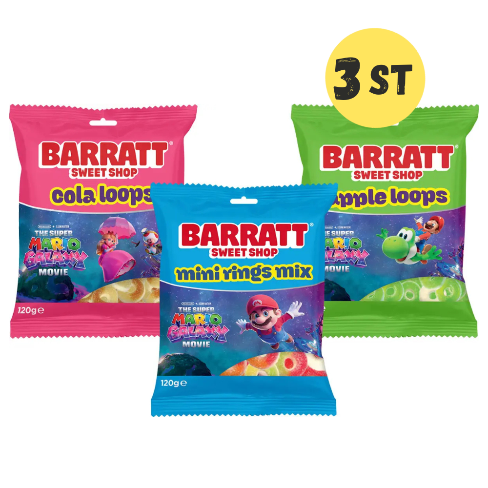Barratt x Super Mario Galaxy 3pack x 120g