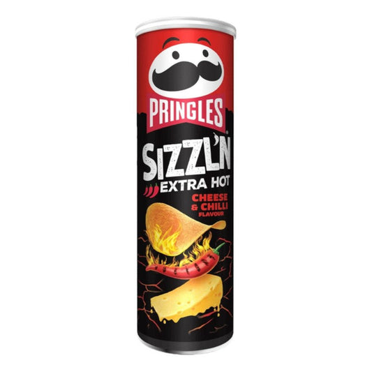 Pringles Sizzl'n Extra Hot Cheese & Chilli 160g