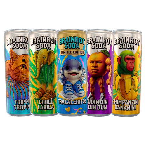 Brainrot Soda Wave 2 – 5st Limited Edition