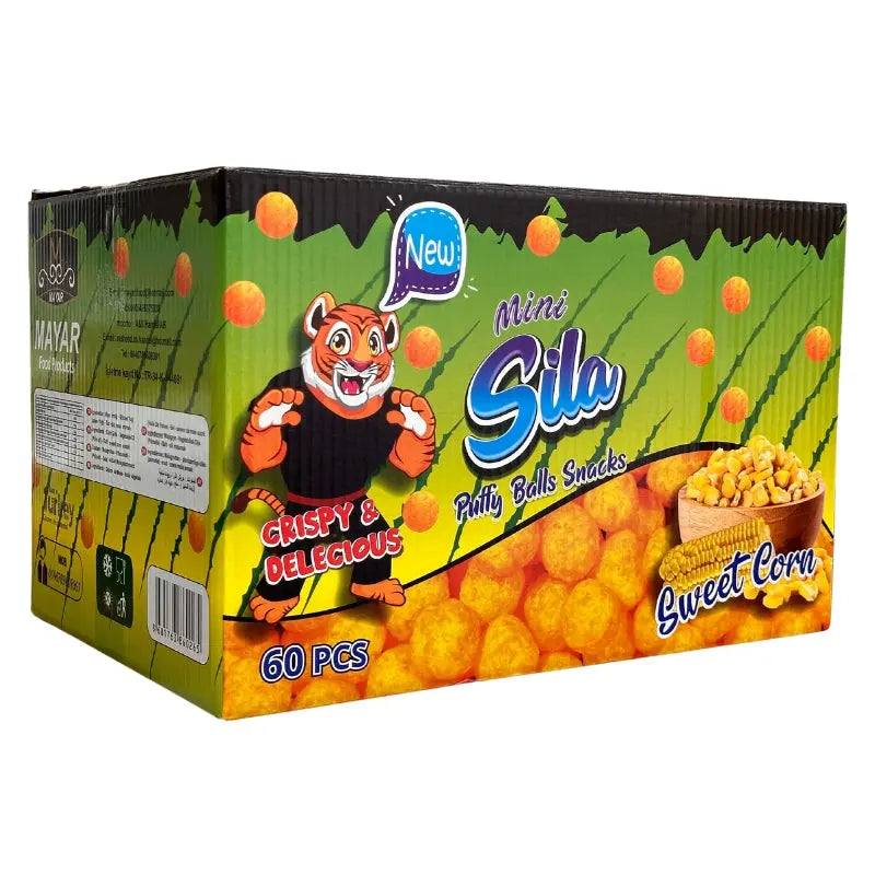 Sila Mini Balls Snacks Sweet Corn 60 x 20g