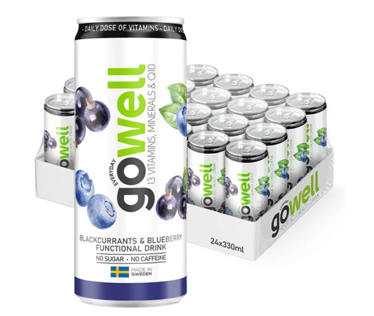 Gowell Svarta vinbär/Blåbär 33cl