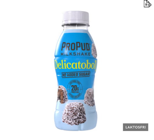 Propud Delicatoboll Milkshake Lactose Free 330ml