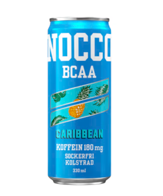 NOCCO Caribbean Bcaa Energidryck, Burk 33cl