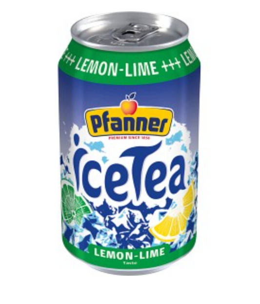 Pfanner Lemon Lime Icetea Iste Burk 33cl