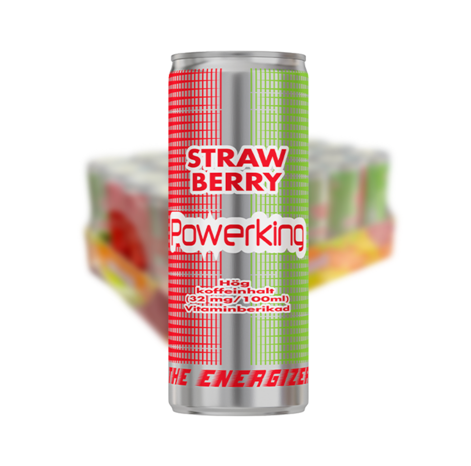 Powerking Energy Jordgubb 250ML